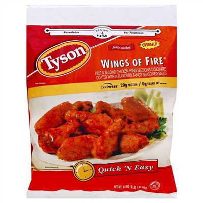 Chicken Wings of Fire Jumbo CKD Tyson 2/5LB
