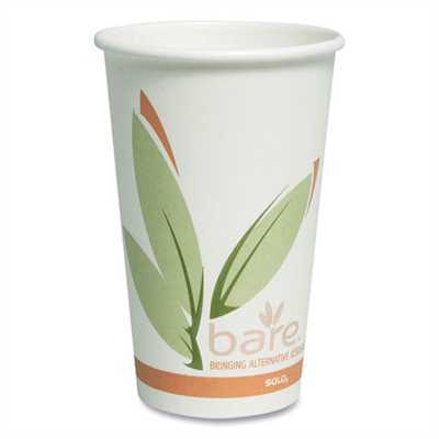 24oz Paper Hot Cup White Coffee 500ct