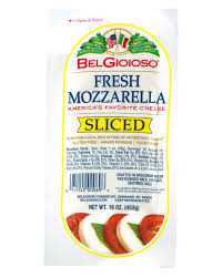 Belgioso Fresh Mozzarella Sliced 8/1lb