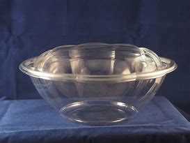 Bowl Rose Plastic Clear Combo 150ct