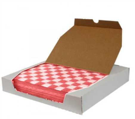 Sheet Basket Liner 12x12 Red Checkered 1/2000 CT