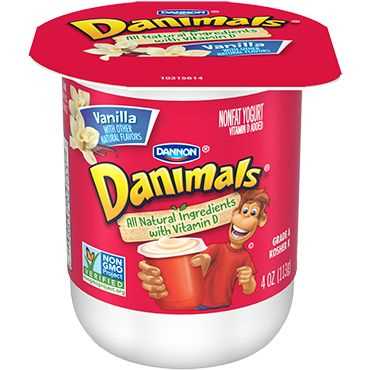 Yogurt Dannon Danimals Vanilla 48/4oz