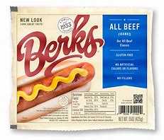 Berks A.B 4-1 Hot Dogs 7" 1/10lb