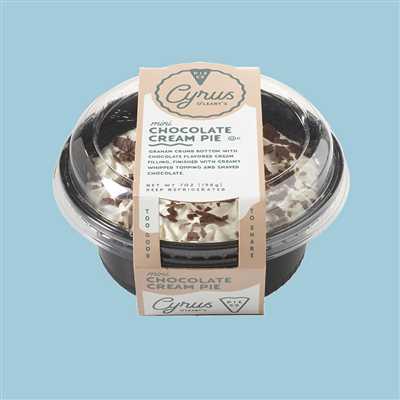 Cyrus Chocolate Cream Pie Mini 8/7oz 20371
