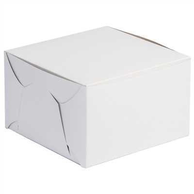 Cake Box White 8x8x5 1/100 ct