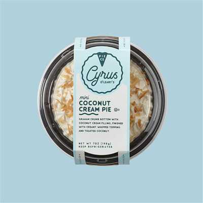 Cyrus Coconut Cream Pie Mini 8/7oz 20372