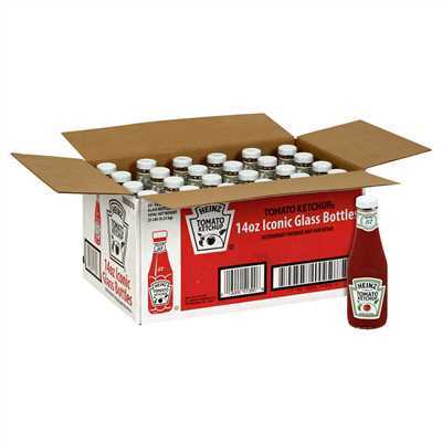 Heinz Ketchup Glass Bottles 24/14oz