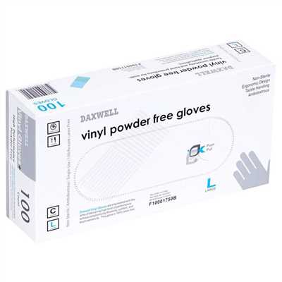 Large Vinyl Gloves 10/100ct