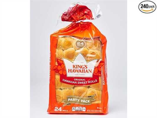 Kings Hawaiian Dinner Rolls 240/1oz