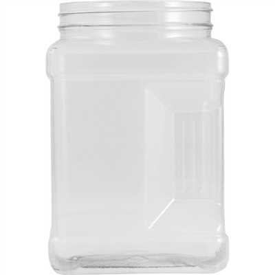 Bottle Square Juice 64 oz Clear Screw Pinch PET 45ct