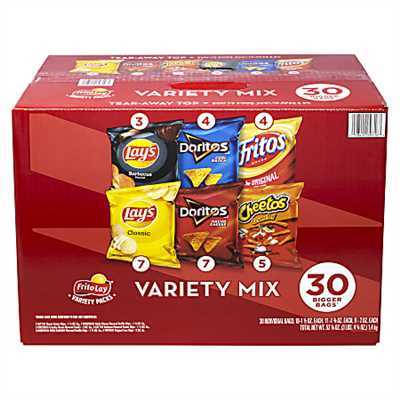 Chips Variety Classic Mix Frito Lay 2/30ct