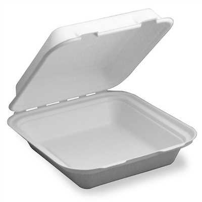 Container 8x8 Hinged Mineral BIO 150ct