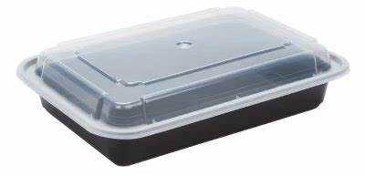 Container Blk Plastic Combo 28oz 150ct 690999