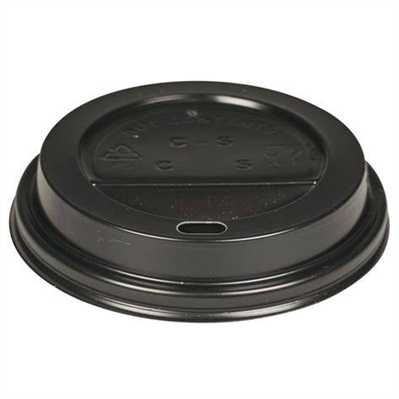 Dome Coffee Lid Black SOLO 1000CT