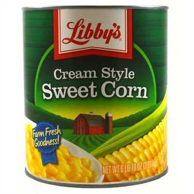 Creamed Corn Libbys 6/#10