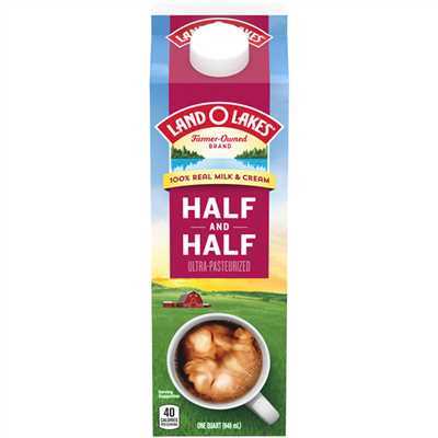 Half & Half Qts UHT 12/32oz
