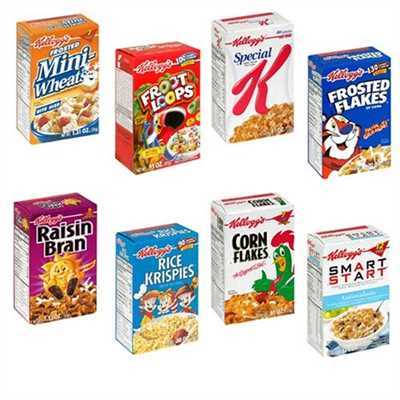 Kelloggs Assorted Cereal 72/1.022oz