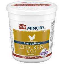 Minors No MSG Chicken Base 6/1lb