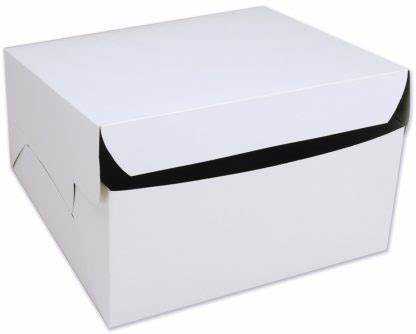 Cake Box White 8x8x3 1/250 ct