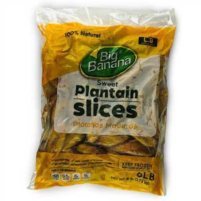 Sweet Plantain Slices 4/96 CT