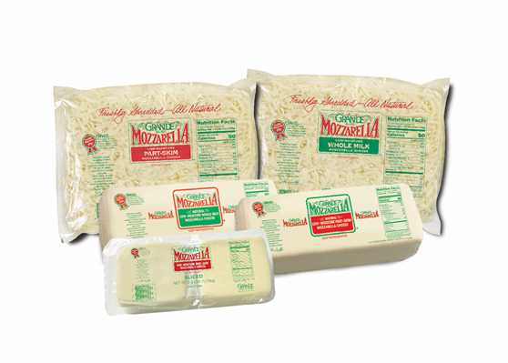Grande Mozzarella Block Whole Milk 8/7LB
