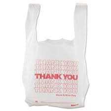 Plastic Thank You Bag