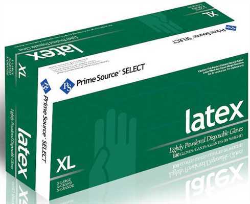 Large Powder Free Latex Gloves 10/100ct