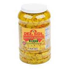 Sliced Hot Banana Peppers 4/1gal