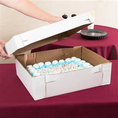 Half Sheet Cake Box 18.25x14.25x5 2 Piece 25 ct