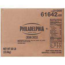 Philly Cream Cheese 50lb