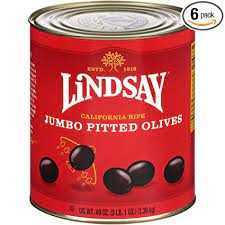 Olives Jumbo Black Pitted 6/10
