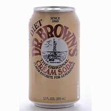 Dr Brown Diet Cream Soda 24/12oz Can