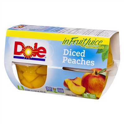 Fruit Cups Diced Peaches 36/4oz