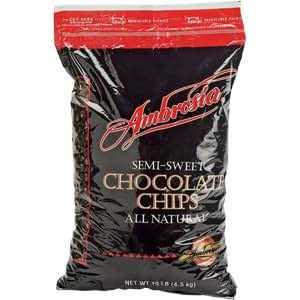 Semi Sweet Chocolate Chips 9LB Ambrosia