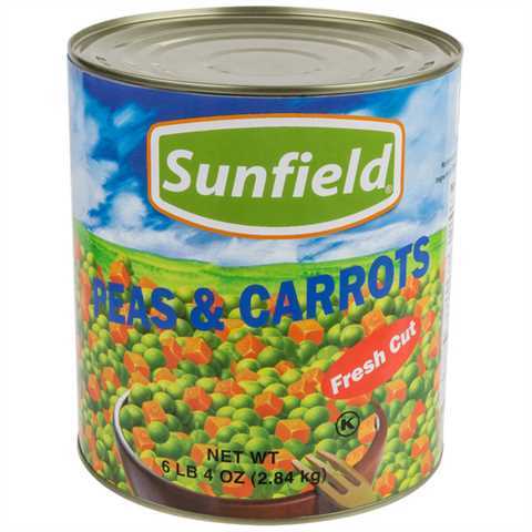 Canned Peas and Carrots 24/15oz