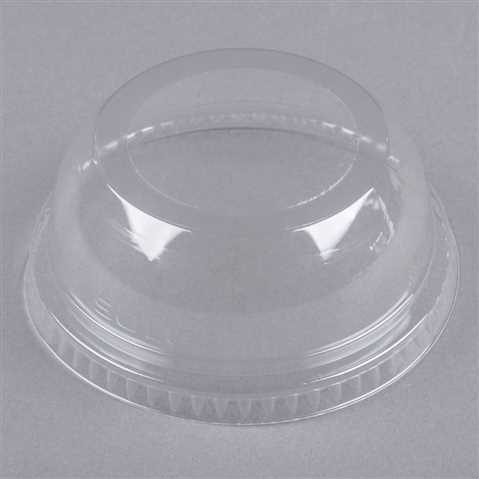 Dome Lid with Hole for PET cups 12-24oz