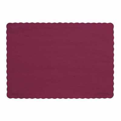 Burgundy Place Mat 1000ct