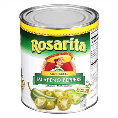 Jalapeno Peppers Sliced 6/#10