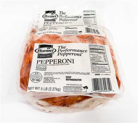 Pepperoni Sliced for Pizza 16ct 5LB Hormel