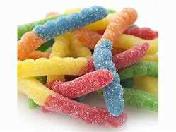 Sour Neon Gummy Worms Albanese 4.5lb Bag