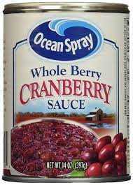 Ocean Spray 14oz Whole Berry Cranberry Sauce 24/14oz