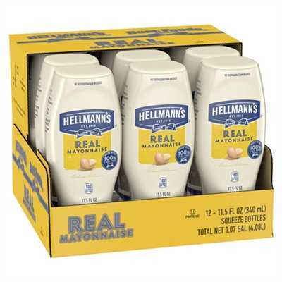 Hellmanns Squeeze Mayo 12/11.5oz